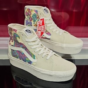 Vans Old Skool Overt Dark Green/White Men’s 9 Women’s 10.5 Platform